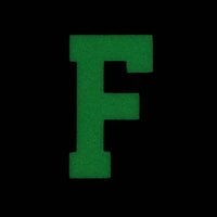 HGS LETTER F PATCH - GLOW IN THE DARK - The Morale Patches