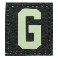 HGS LETTER G PATCH - GLOW IN THE DARK - The Morale Patches