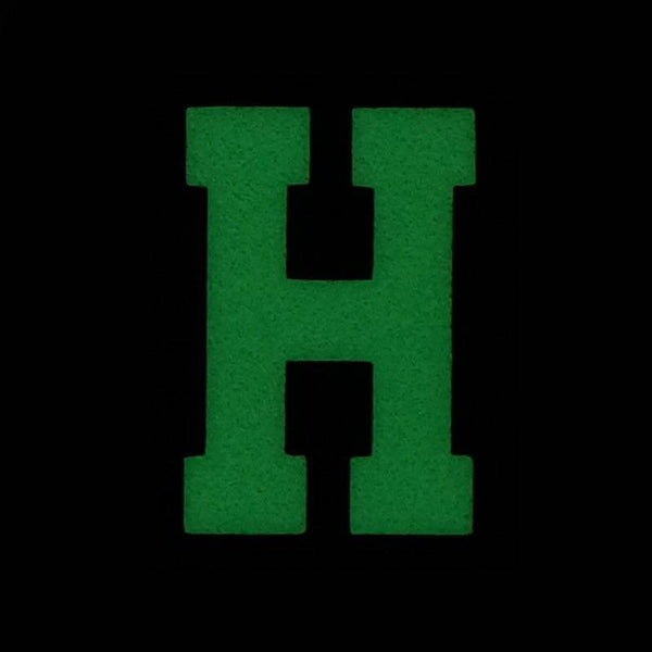 HGS LETTER H PATCH - GLOW IN THE DARK - The Morale Patches