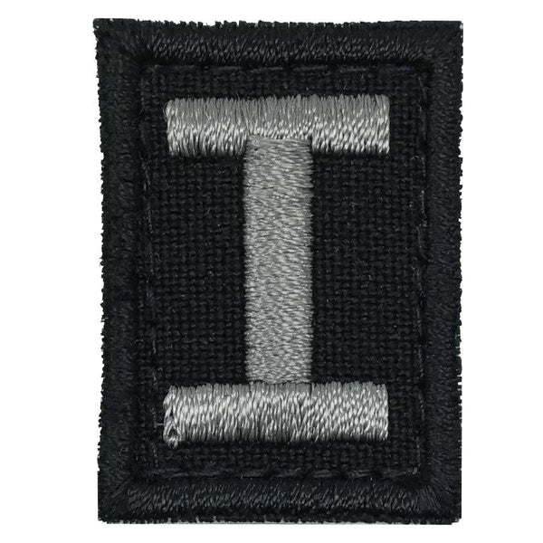 HGS LETTER I PATCH - BLACK FOLIAGE - The Morale Patches