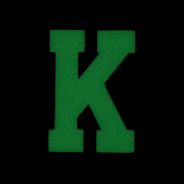 HGS LETTER K PATCH - GLOW IN THE DARK - The Morale Patches