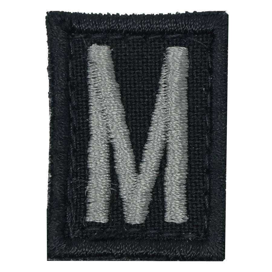 HGS LETTER M PATCH - BLACK FOLIAGE - The Morale Patches