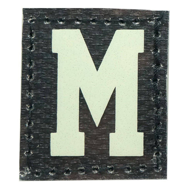 HGS LETTER M PATCH - GLOW IN THE DARK - The Morale Patches