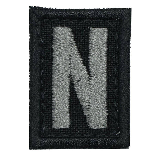 HGS LETTER N PATCH - BLACK FOLIAGE - The Morale Patches