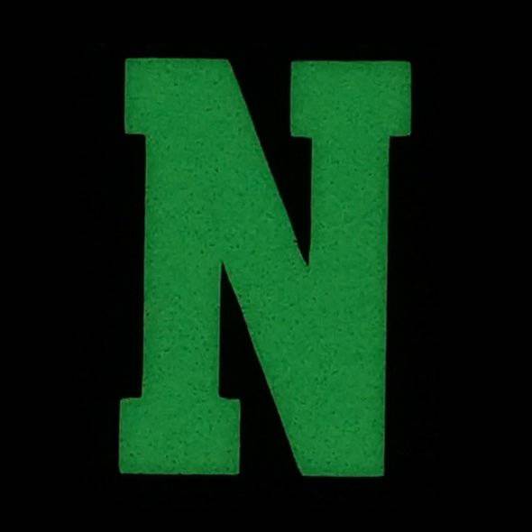 HGS LETTER N PATCH - GLOW IN THE DARK - The Morale Patches