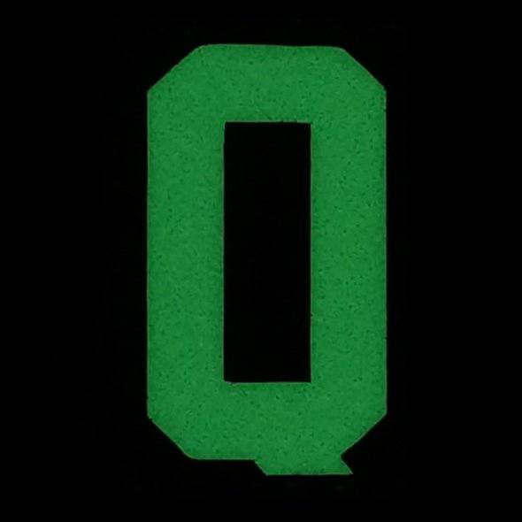 HGS LETTER Q PATCH - GLOW IN THE DARK - The Morale Patches