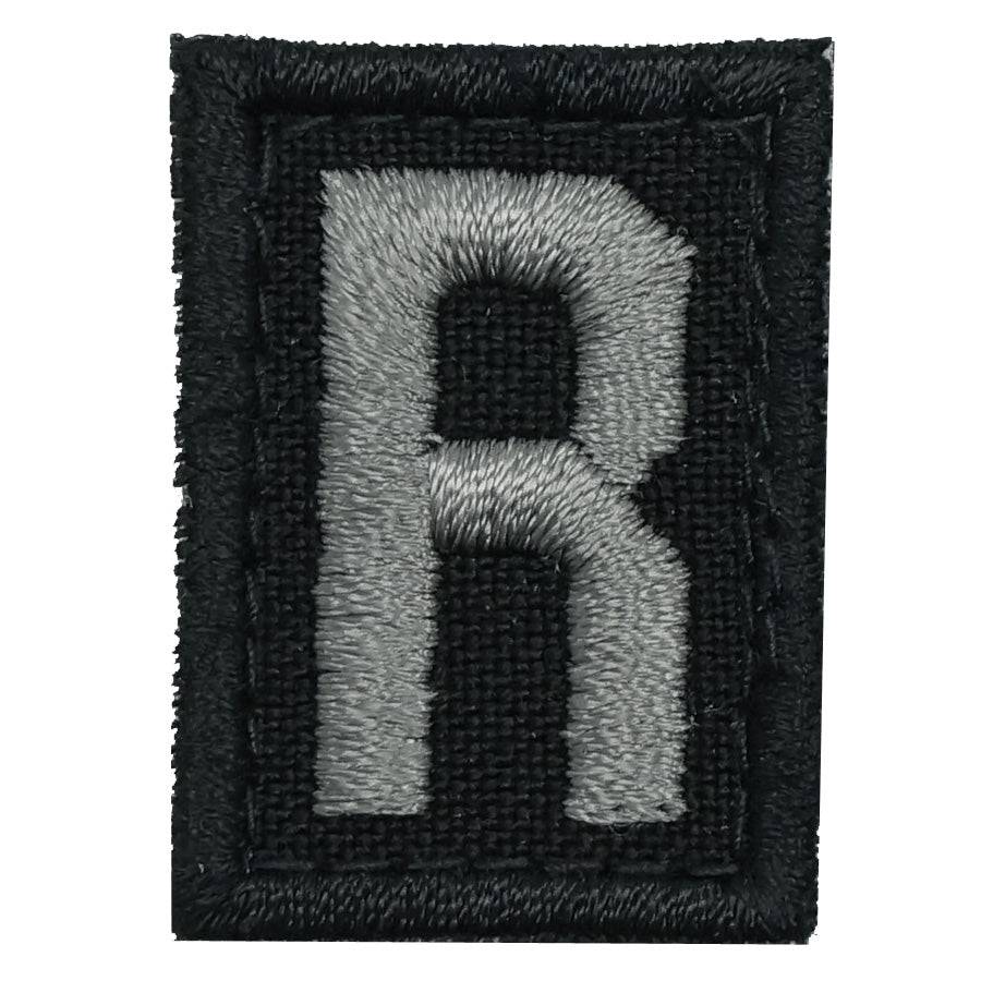 HGS LETTER R PATCH - BLACK FOLIAGE - The Morale Patches