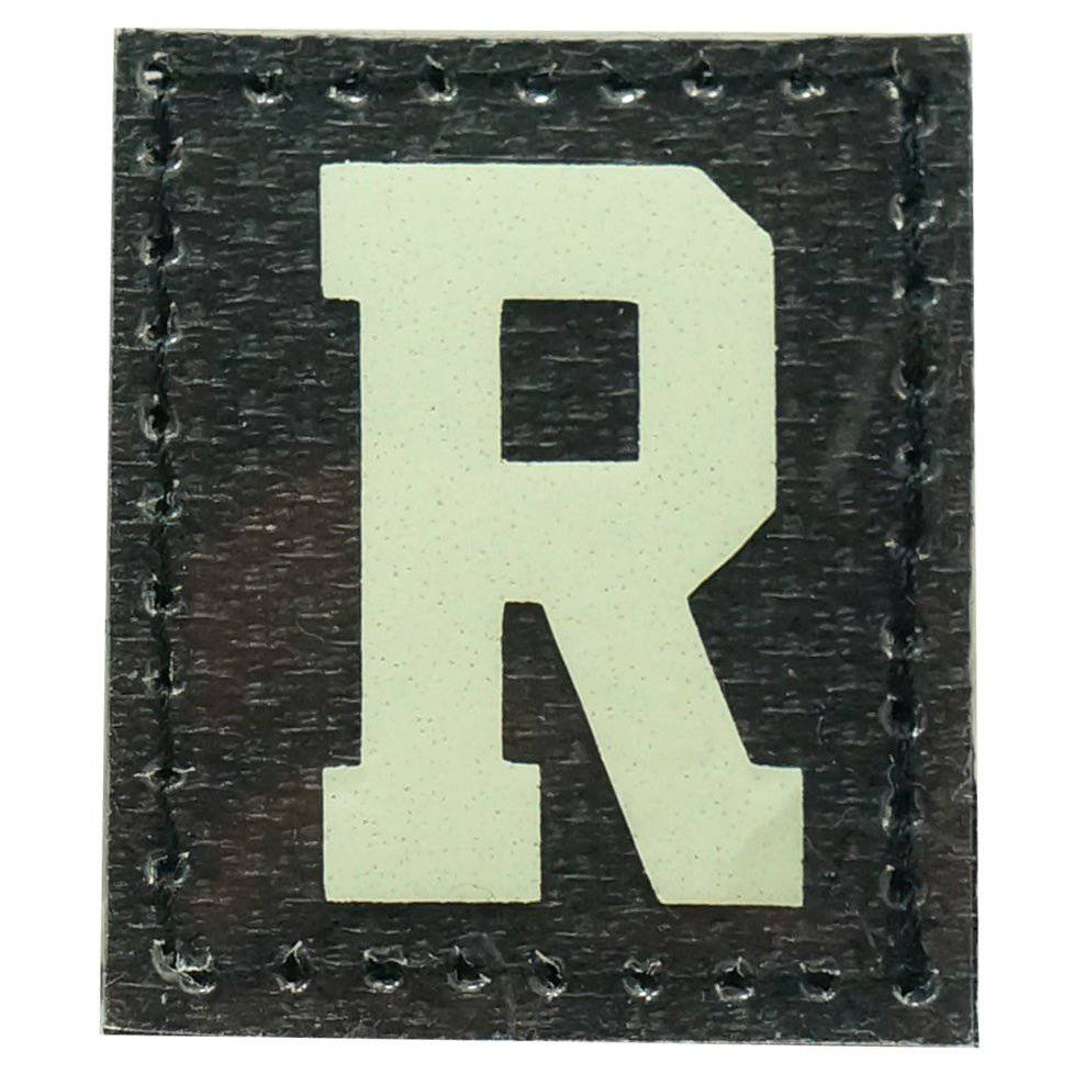 HGS LETTER R PATCH - GLOW IN THE DARK - The Morale Patches