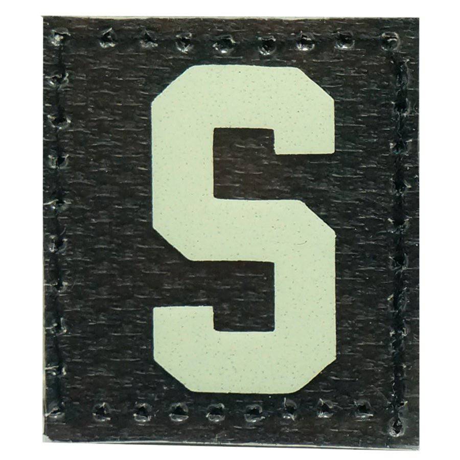 HGS LETTER S PATCH - GLOW IN THE DARK - The Morale Patches