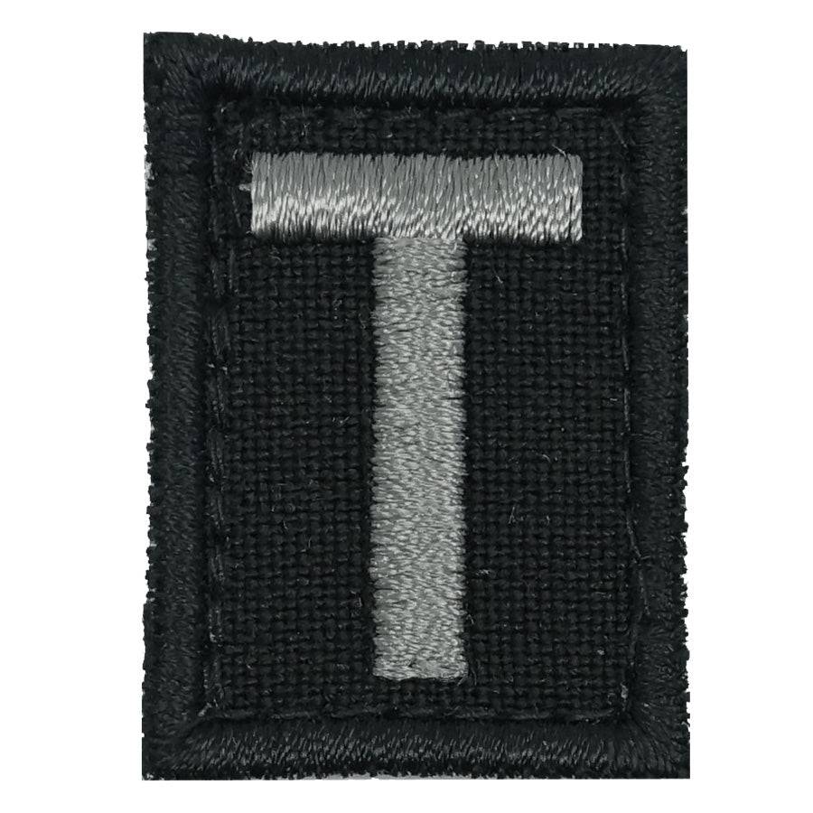 HGS LETTER T PATCH - BLACK FOLIAGE - The Morale Patches