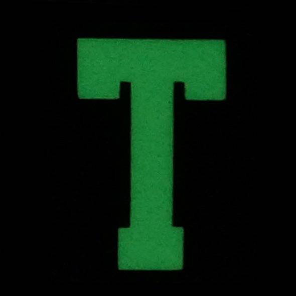 HGS LETTER T PATCH - GLOW IN THE DARK - The Morale Patches
