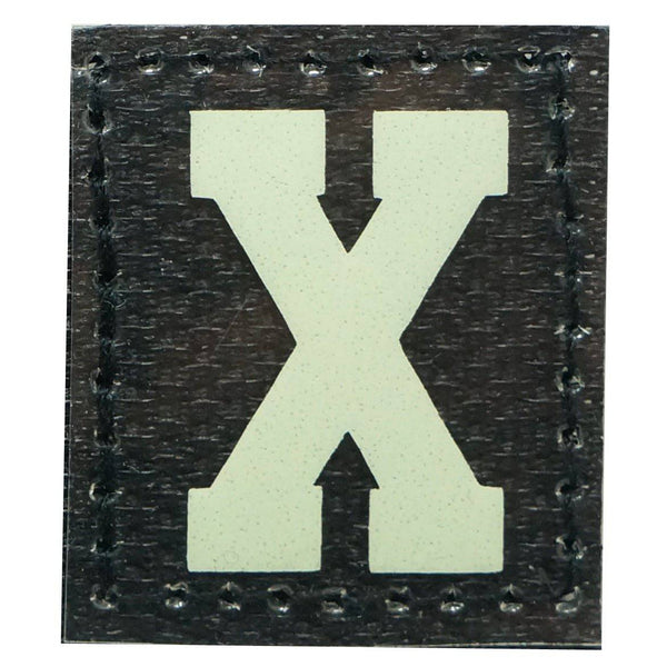 HGS LETTER X PATCH - GLOW IN THE DARK - The Morale Patches