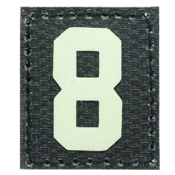 HGS NUMBER 8 PATCH - GLOW IN THE DARK - The Morale Patches
