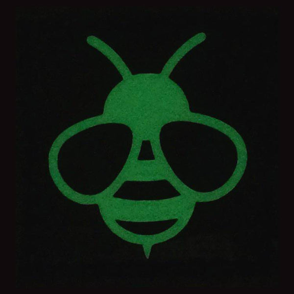 HONEY BEE GITD PATCH - GLOW IN THE DARK - The Morale Patches