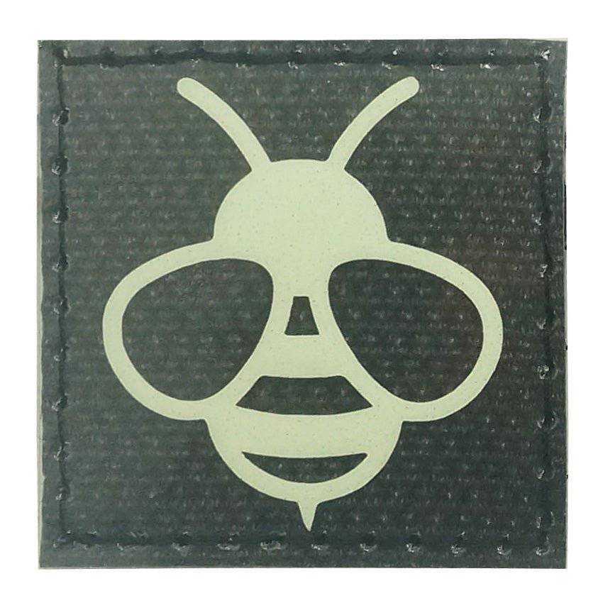 HONEY BEE GITD PATCH - GLOW IN THE DARK - The Morale Patches