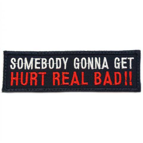 HURT REAL BAD PATCH - BLACK RED - The Morale Patches
