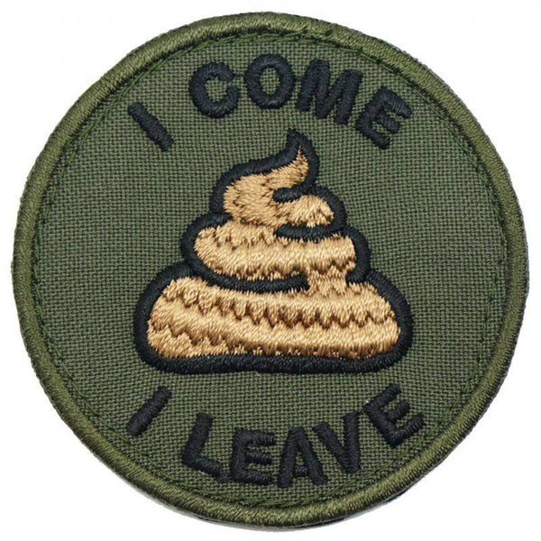 I COME "POO" I LEAVE - The Morale Patches