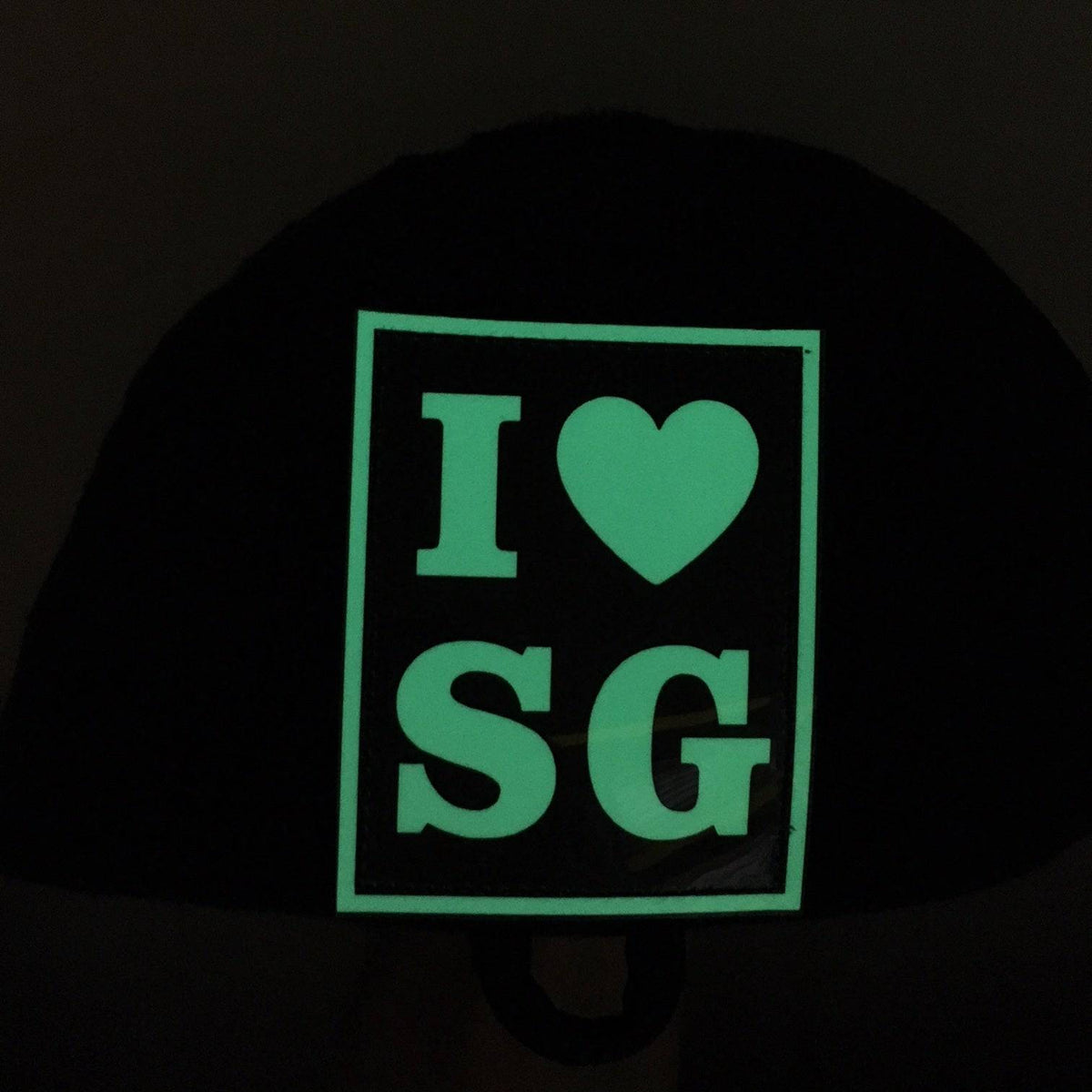 I LOVE SG PATCH - GLOW IN THE DARK - The Morale Patches