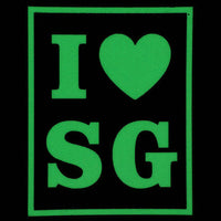 I LOVE SG PATCH - GLOW IN THE DARK - The Morale Patches