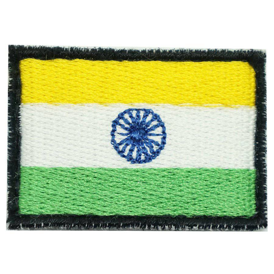 INDIA FLAG EMBROIDERY PATCH - MINI - The Morale Patches