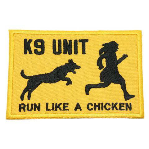 K9 UNIT - RUN LIKE A CHICKEN PATCH - The Morale Patches