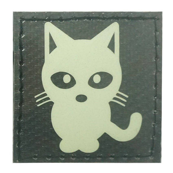 KITTY CAT GITD PATCH - GLOW IN THE DARK - The Morale Patches