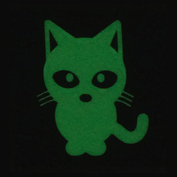 KITTY CAT GITD PATCH - GLOW IN THE DARK - The Morale Patches