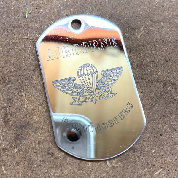 LOGO DOG TAG - AIRBORNE PARATROOPERS - The Morale Patches