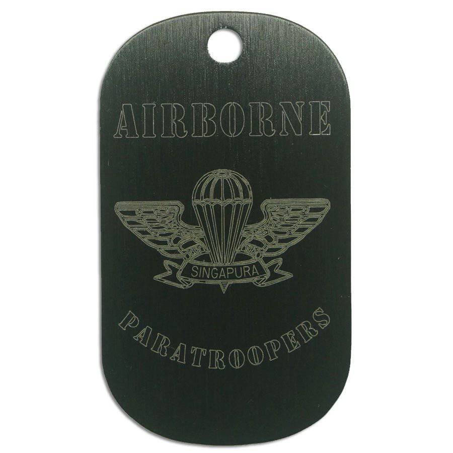 LOGO DOG TAG - AIRBORNE PARATROOPERS - The Morale Patches