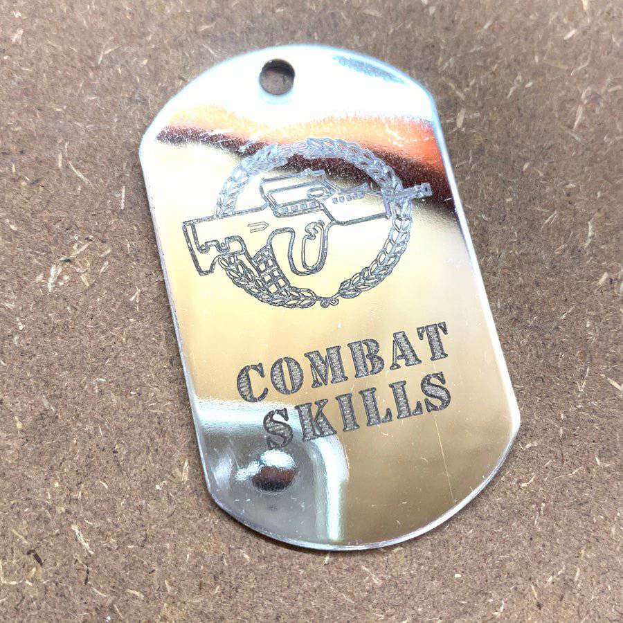 LOGO DOG TAG - COMBAT SKILLS - The Morale Patches