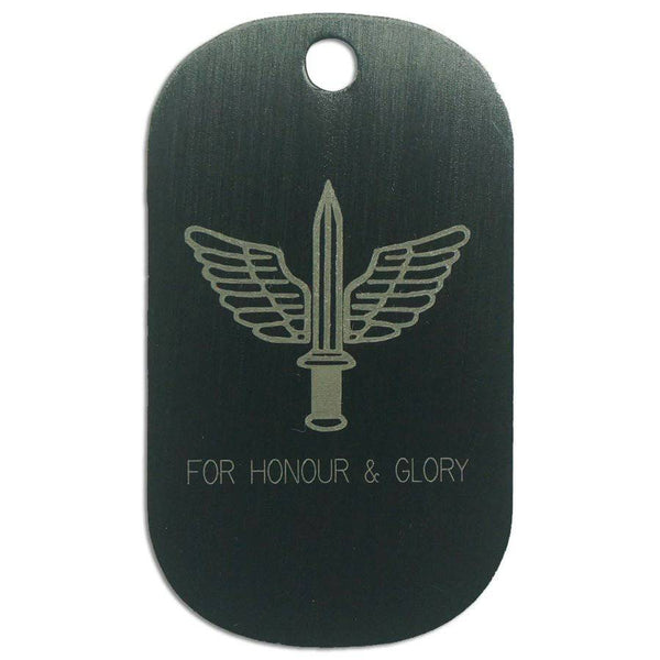 LOGO DOG TAG - COMMANDO FOR HONOUR AND GLORY - The Morale Patches
