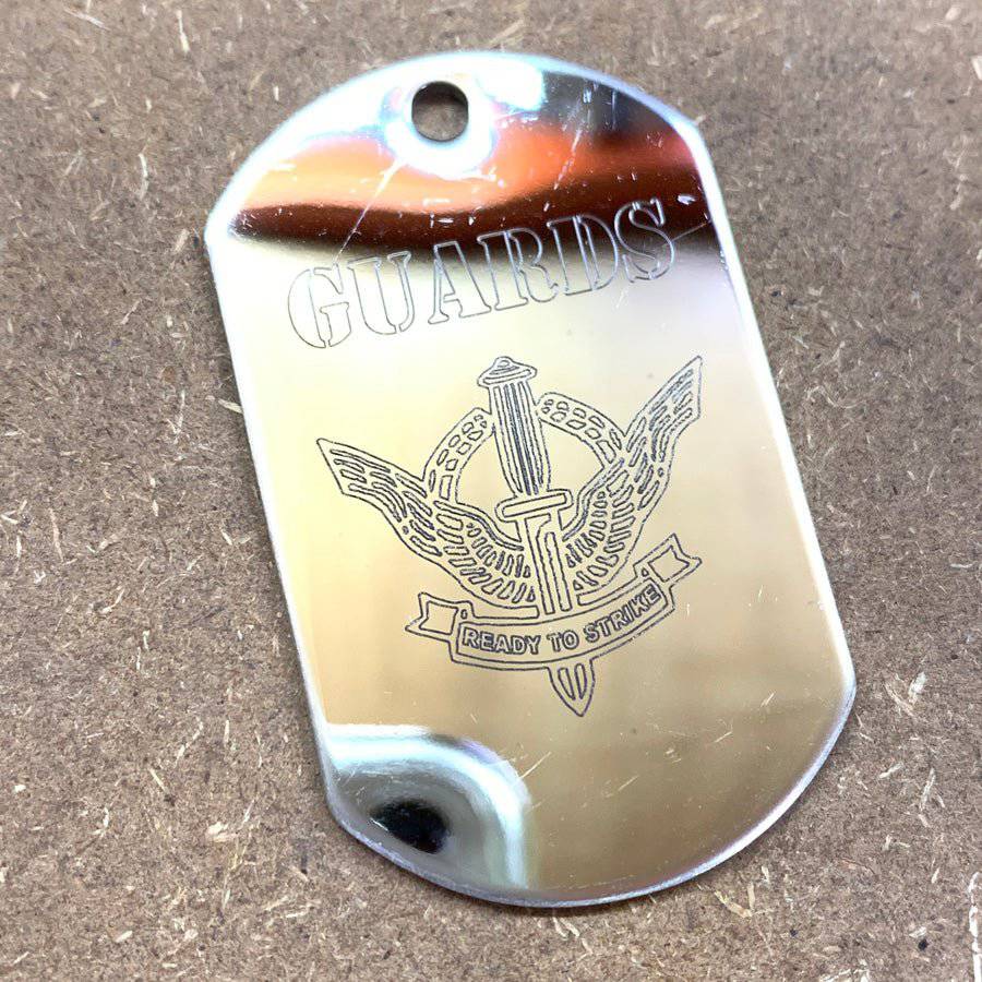 LOGO DOG TAG - GUARDS READY TO STRIKE - The Morale Patches