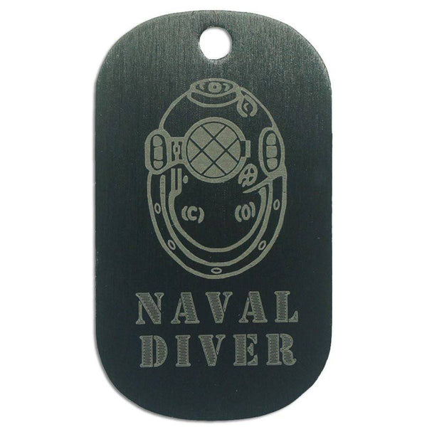 LOGO DOG TAG - NAVAL DIVER - The Morale Patches