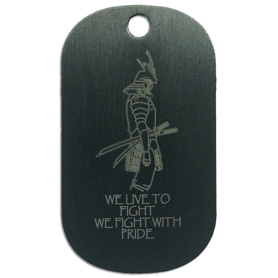 LOGO DOG TAG - SAMURAI WARRIOR - The Morale Patches