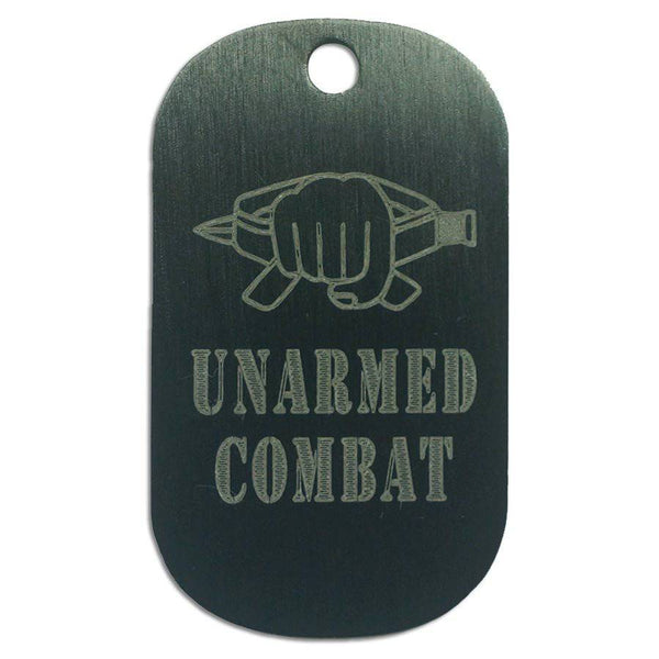 LOGO DOG TAG - UNARMED COMBAT - The Morale Patches