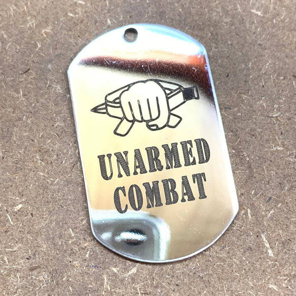 LOGO DOG TAG - UNARMED COMBAT - The Morale Patches