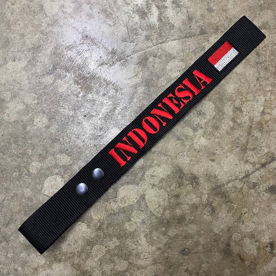 LUGGAGE TAG WITH INDONESIA FLAG - The Morale Patches
