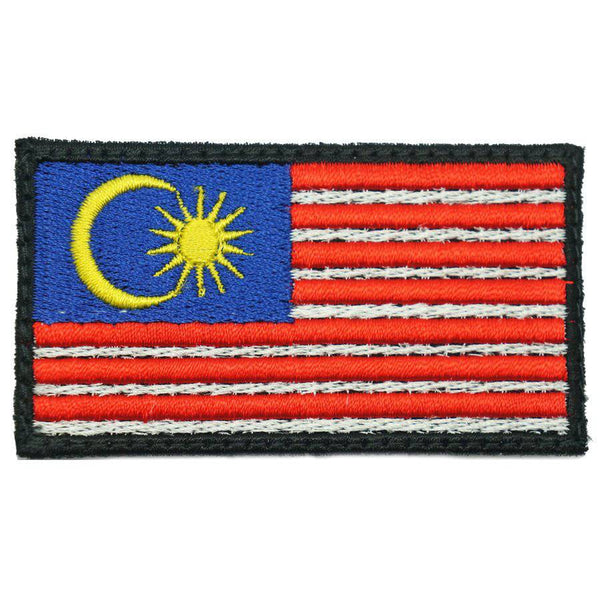 MALAYSIA FLAG EMBROIDERY PATCH - LARGE - The Morale Patches
