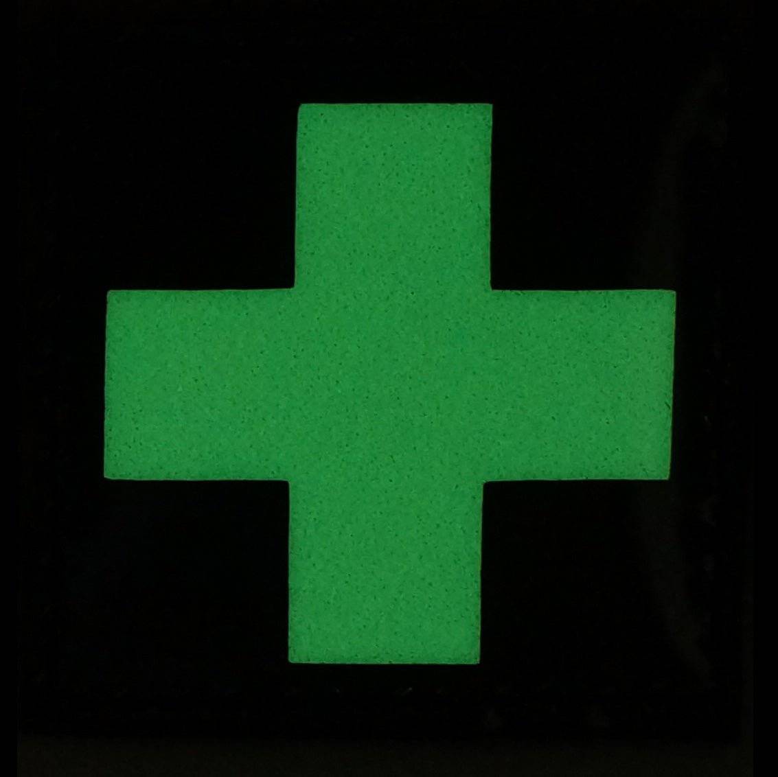 MEDICAL CROSS PATCH - GLOW IN THE DARK - The Morale Patches