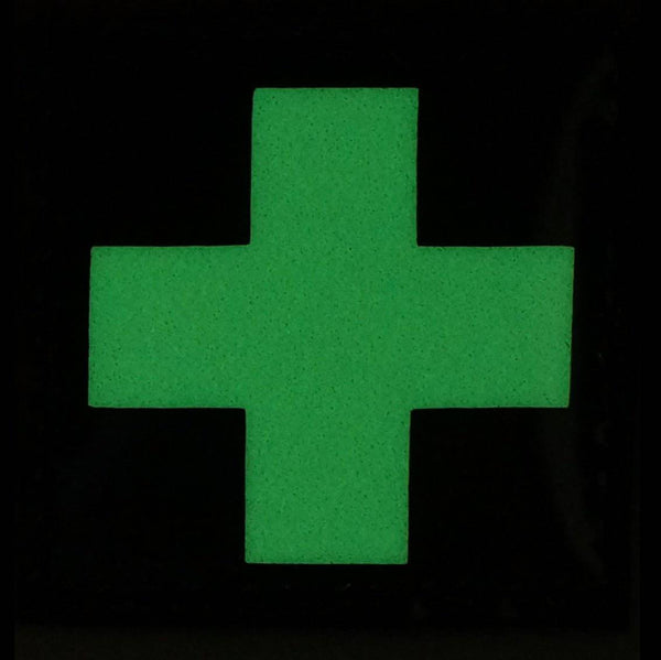 MEDICAL CROSS PATCH - GLOW IN THE DARK - The Morale Patches