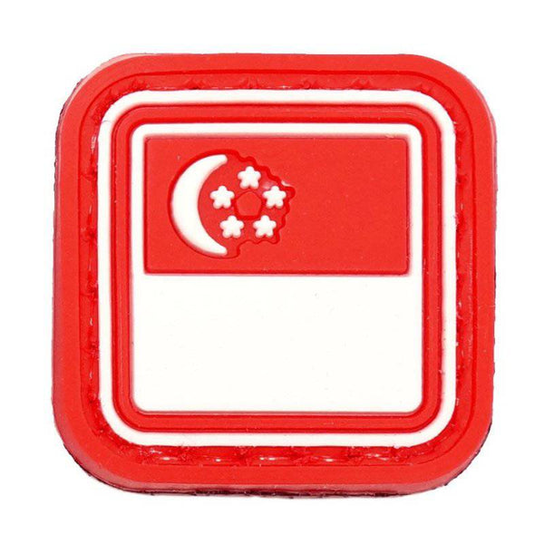 MINI PVC SINGAPORE FLAG - The Morale Patches