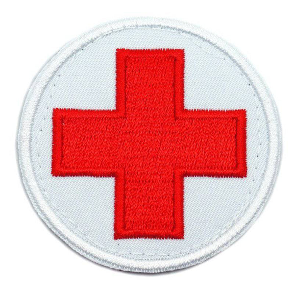 MINI ROUND MEDIC CROSS PATCH - The Morale Patches
