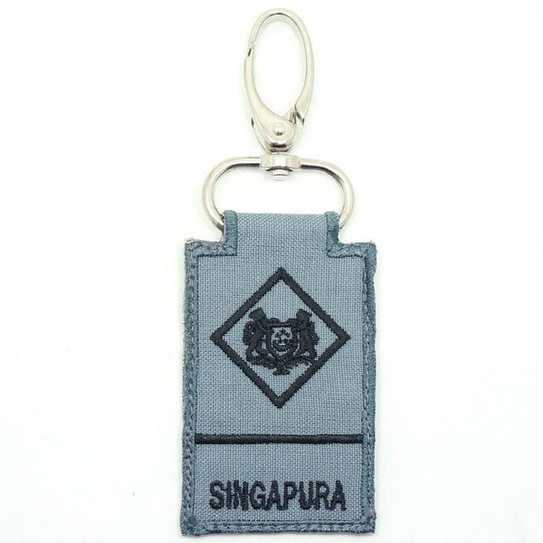 MINI RSN / RSAF MILITARY EXPERTS RANK KEYCHAIN - GREY - The Morale Patches