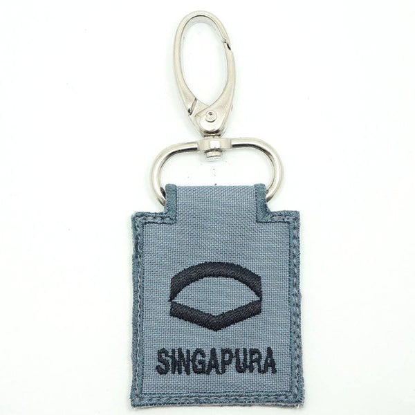 MINI RSN / RSAF RANK KEYCHAIN - GREY - The Morale Patches