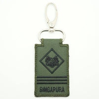 MINI SAF MILITARY EXPERTS RANK KEYCHAIN - OD GREEN - The Morale Patches