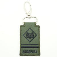 MINI SAF MILITARY EXPERTS RANK KEYCHAIN - OD GREEN - The Morale Patches