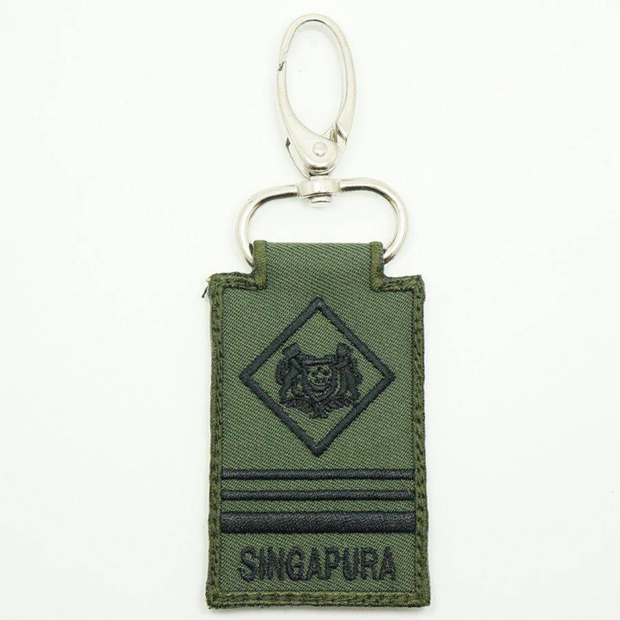 MINI SAF MILITARY EXPERTS RANK KEYCHAIN - OD GREEN - The Morale Patches