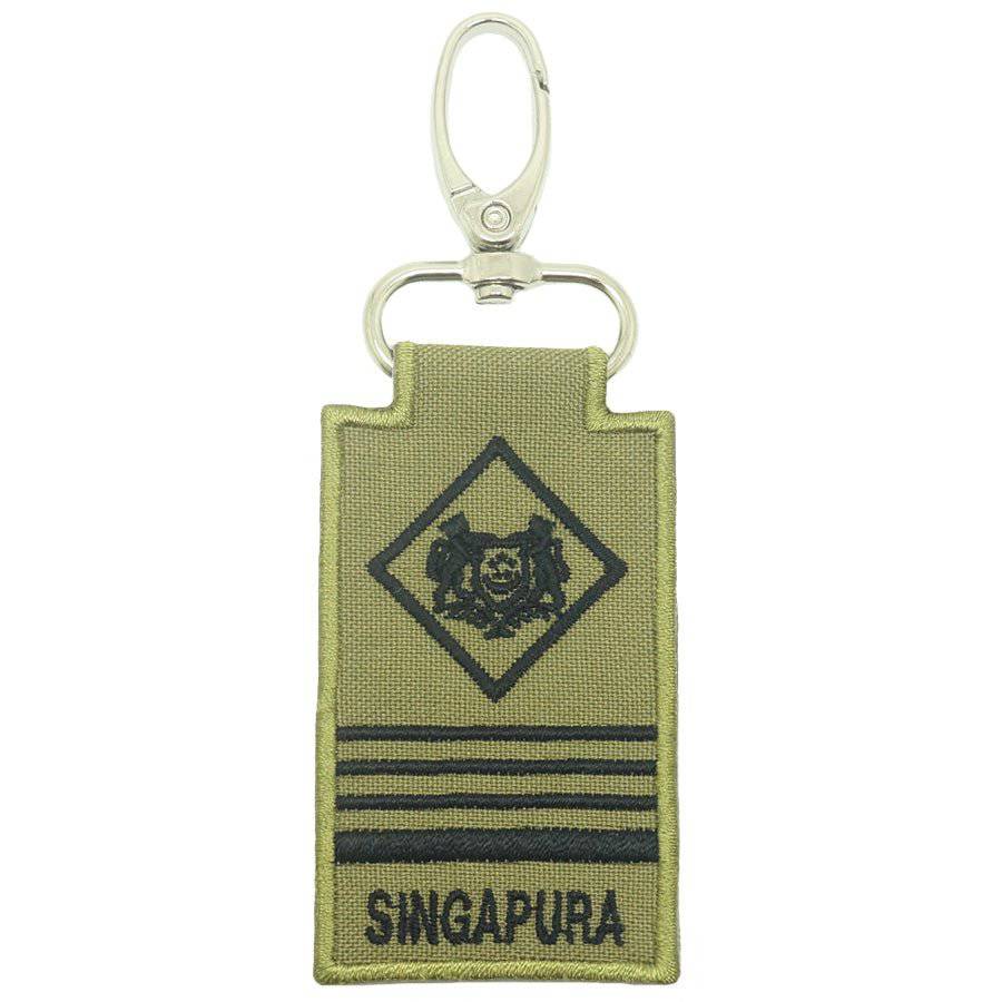 MINI SAF MILITARY EXPERTS RANK KEYCHAIN - OLIVE GREEN - The Morale Patches