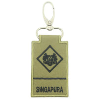 MINI SAF MILITARY EXPERTS RANK KEYCHAIN - OLIVE GREEN - The Morale Patches