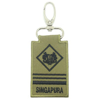 MINI SAF MILITARY EXPERTS RANK KEYCHAIN - OLIVE GREEN - The Morale Patches